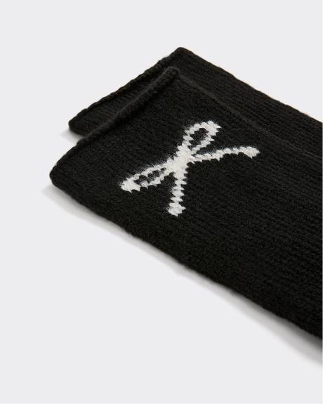 Bas d'hiver avec boucle à l'ourlet