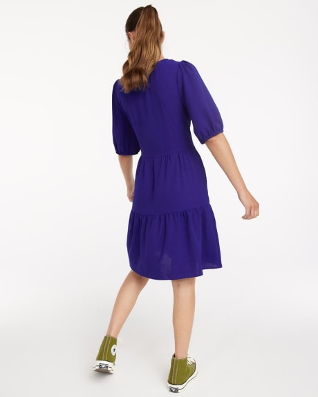 Tiered Dress with Short Sleeves, Connected Apparel
