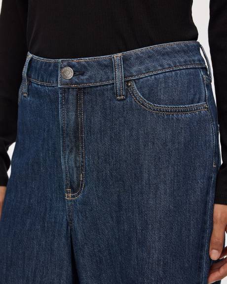 Wide-Leg High-Rise Jean