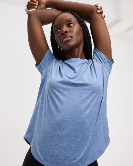 T-shirt à col rond et manches courtes - DRY-LUX (MD) Hyba Essentiels