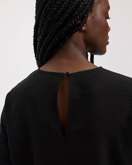 Blouse à col rond et manches courtes