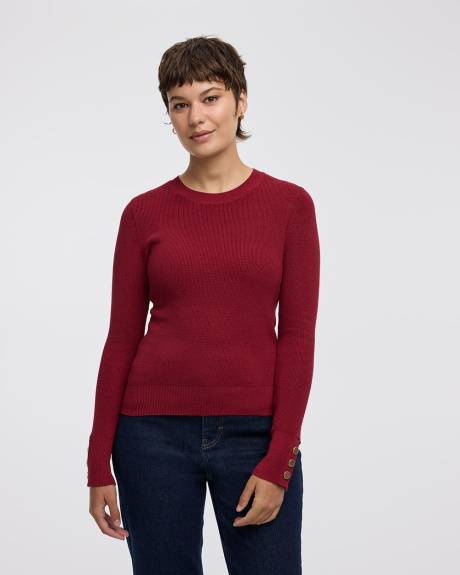 Long-Sleeve Crew-Neck Sweater