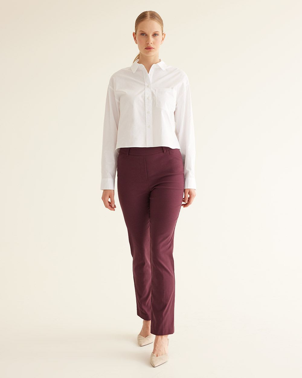 Straight-Leg High-Rise Pants, The Iconic