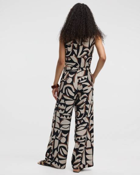 Wide-Leg High-Rise Pull-On Pant - Tall