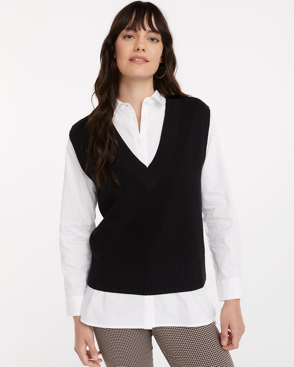Knitted Pullover Vest