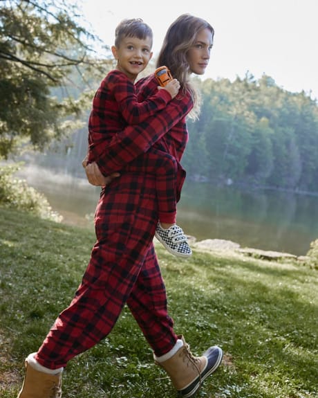 Ensemble pyjama en coton à manches longues et jogger