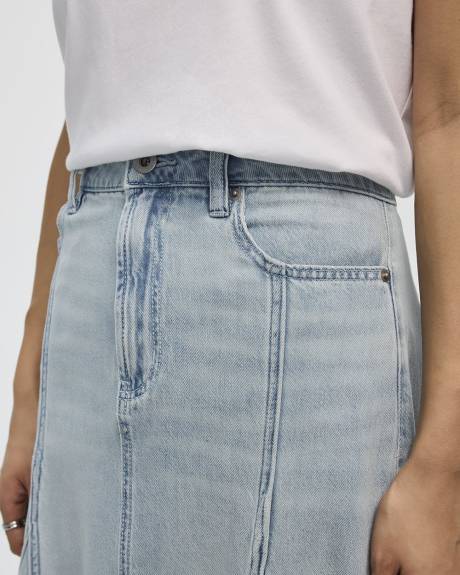 Midi Denim Skirt