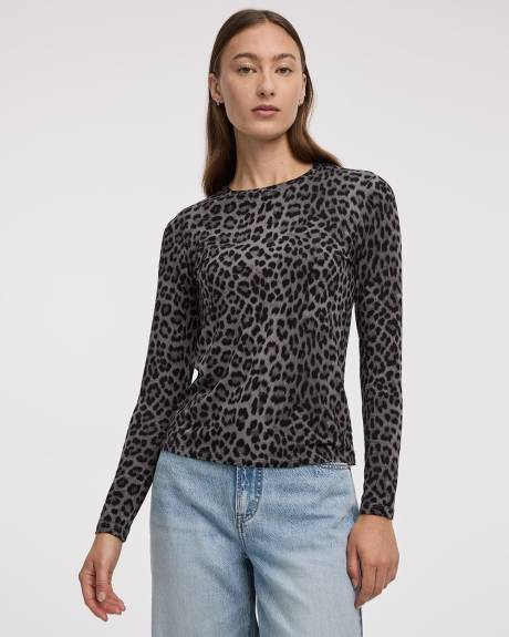 T-shirt à col rond à manches longues - R Essentials