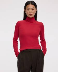 Long-Sleeve Turtleneck Top