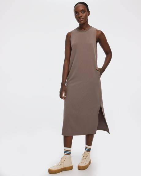 Robe midi texturée sans manches - Hyba