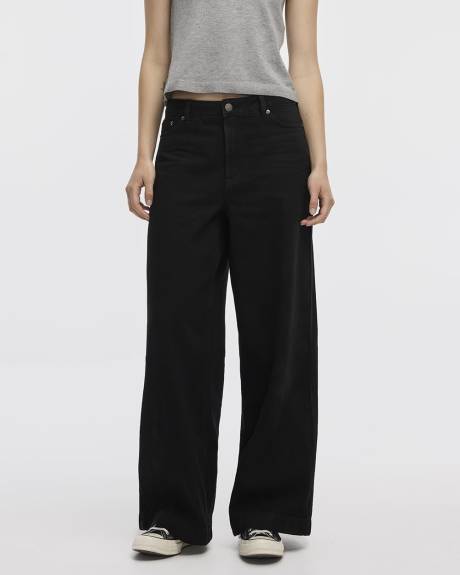 Wide-Leg High-Rise Jean - Petite
