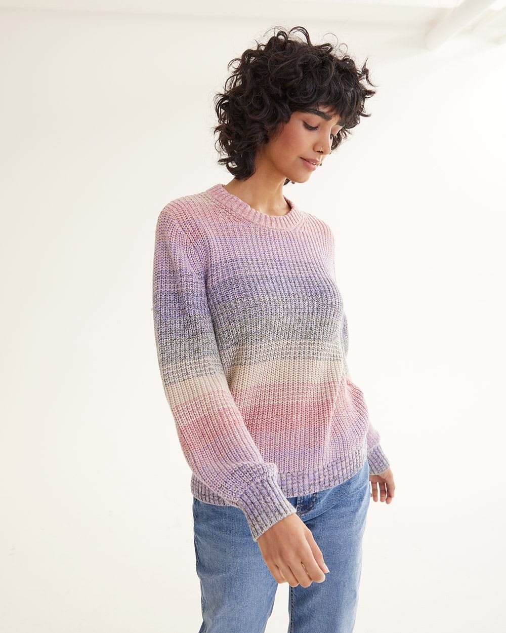 Long-Sleeve Crew-Neck Pullover