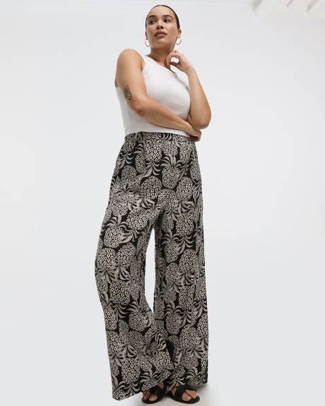 Pantalon &agrave; jambe large - Petite