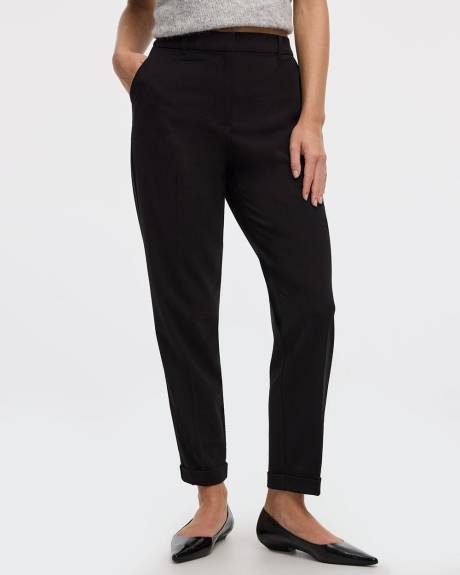 Pantalon à jambe fuselée et taille haute - L'Intemporelle - Long