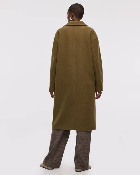 Manteau ample à boutonnage triple