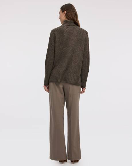 Pull à manches longues et col roulé