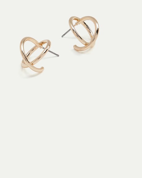 3D Circle Earrings