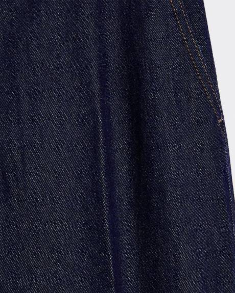 Jean à jambe large et taille mi-haute - Coupe Courbes