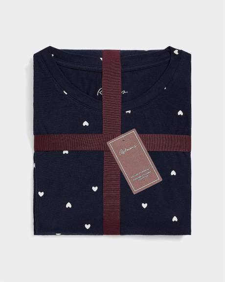 Long-Sleeve Top and Jogger Cotton Pyjama Set