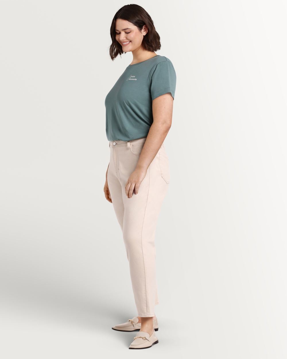 High Rise Tapered Leg Mom Jeans - Tall