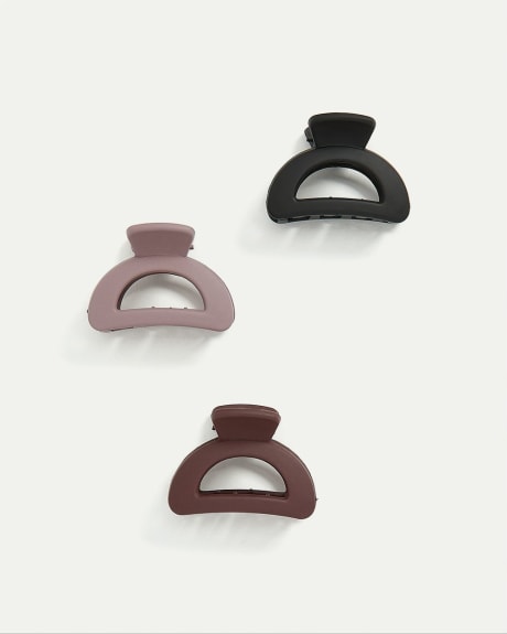 Small Matte Claw Clips - Set of 3