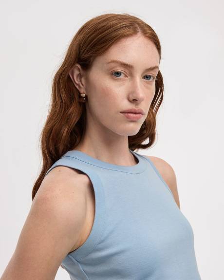 Camisole côtelée à col rond - R Essentials