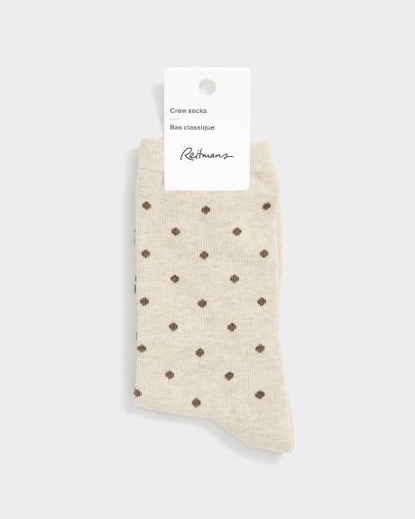 Bas classiques à pois