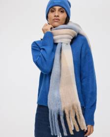 Grand foulard châle à carreaux