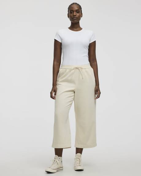 Pantalon capri en denim - Petite