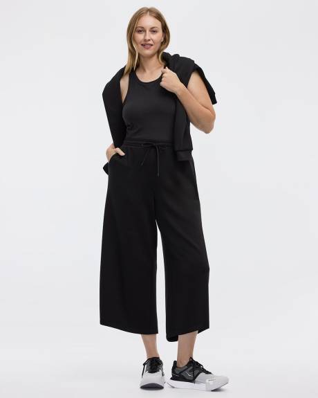 Pantalon court &agrave; jambe large - Hyba