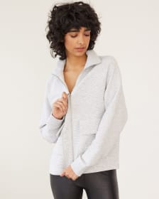 Textured Knit Jacket with Flap Pockets, Hyba