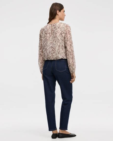 Blouse à manches longues avec ourlet bulle