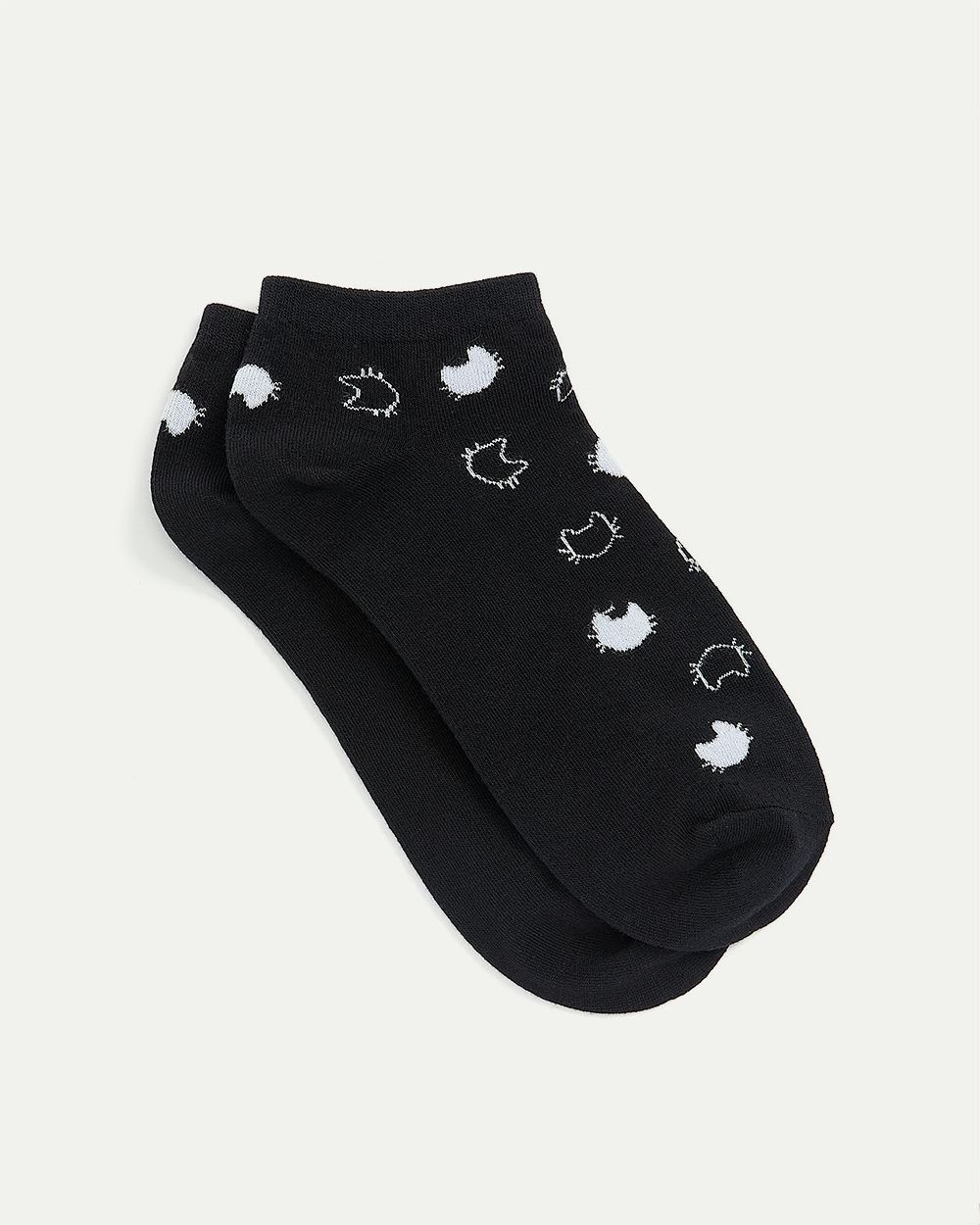 Cotton Anklet Socks with Cats