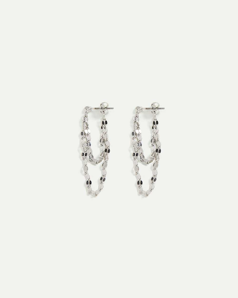 Double Chain Link Earrings