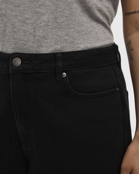 Jean à jambe large et taille haute - Coupe Courbes