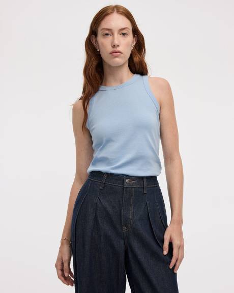 Ribbed Crew-Neck Tank - R Essentials