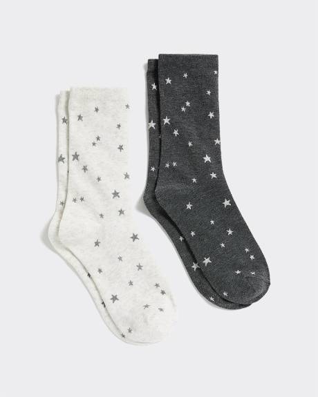 Bas classiques avec étoiles - 2 paires