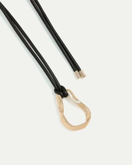 Ceinture corde en faux cuir
