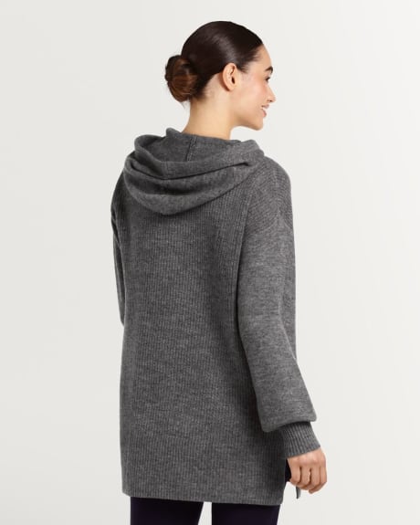 Hooded Drawstring Tunic Pullover