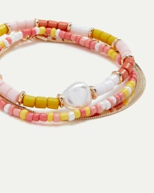 3-Pack Pearls & Beads Bracelets