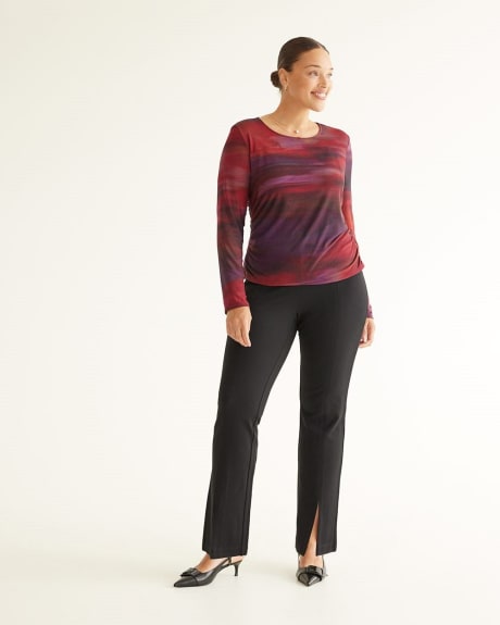 Flare-Leg with Front Slit High-Rise Pants, The Modern Stretch - Tall