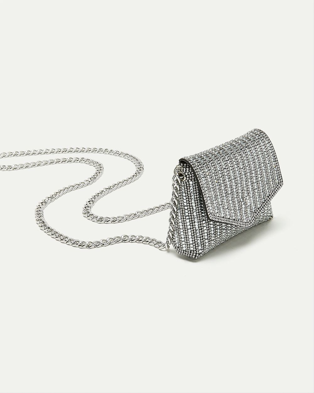 Small Cross-Body Bag with Glittery Chain | Reitmans