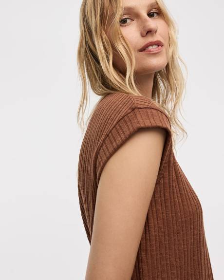 T-shirt à manches très courtes et col rond