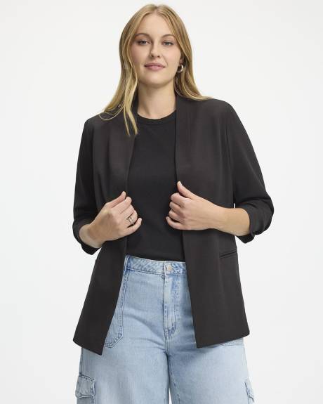 Collarless Open Blazer - The Timeless