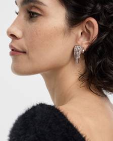 Chandelier Earrings with Rhinestones