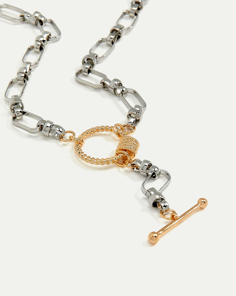 Two-Tone Lariat Link Chain