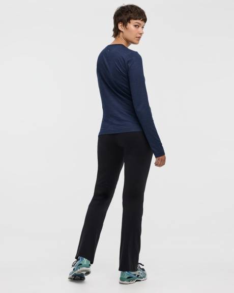 T-shirt à col rond et manches longues - DRY-LUX (MD) Hyba Essentiels