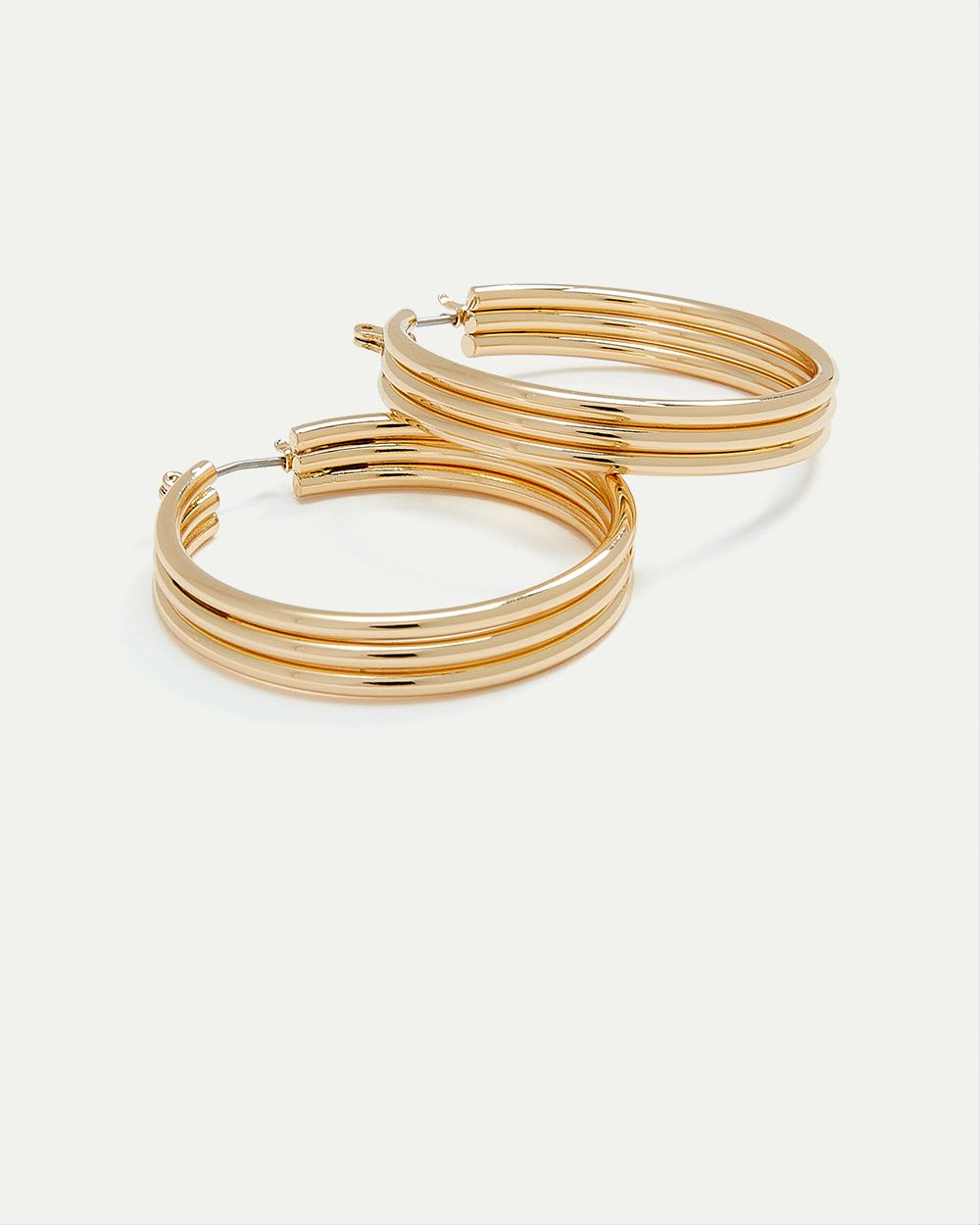 Large Hinged Hoops with Ridges