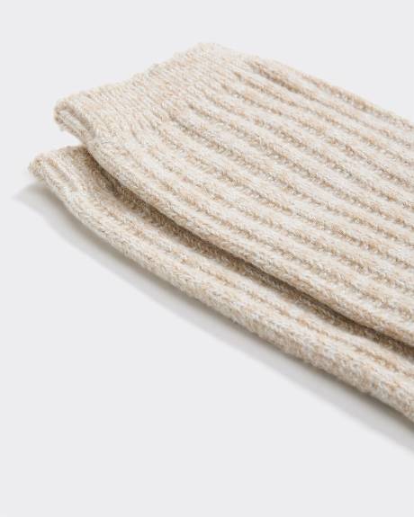 Cable-Knit Winter Socks