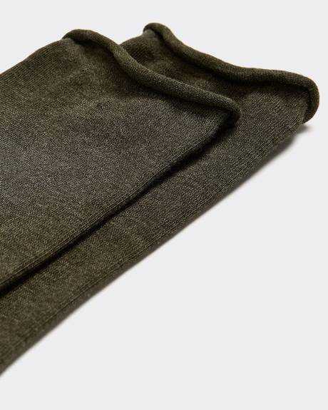 Bas mi-mollet chinés en viscose de bambou